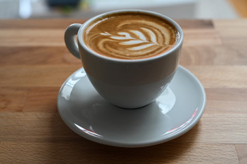 Cappuccino mit Latte Art