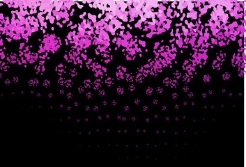 Dark Pink vector pattern with chaotic shapes.