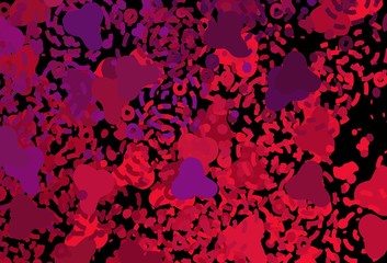 Dark Purple, Pink vector pattern with random forms.