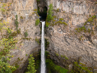 Spahats Creek Falls in the Wells Gray Provincial Park in British Columbia, Canada