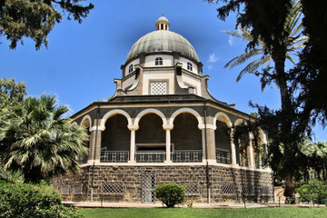 Fototapeta na wymiar The Church of the Beatitudes in Israel