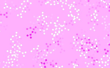 Light Pink vector background with forms of artificial intelligence.