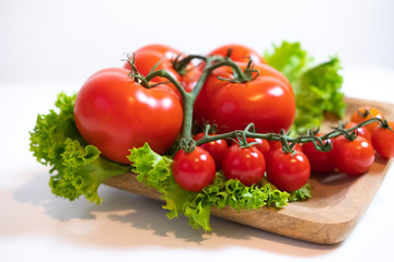 Juicy and fresh tomatoes ready for eating.
