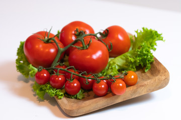 Juicy and fresh tomatoes ready for eating.