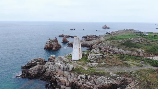 beautiful aerial view of brehat an island and commune located near Paimpol, a mile off the northern coast of Brittany. Administratively, it is a commune in the C&ocirc;tes-d'Armor department