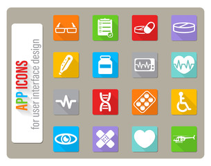 Medical simply icons