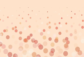 Light Red vector pattern with spheres.