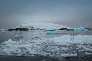 Icebergs in Antarctica