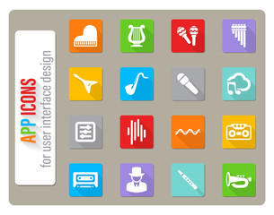 music icon set