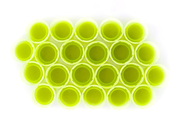 Recycled green Plastic Bottle Caps