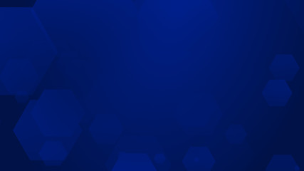 Obraz premium Abstract hexagon geometric blue pattern technology medical and science dark background.