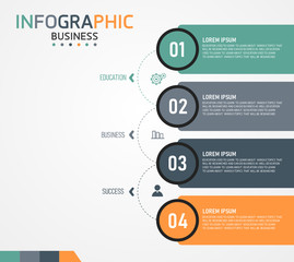 Infographic vector illustration can be used for presentations, processes, layouts, banners, data graphs. Education business