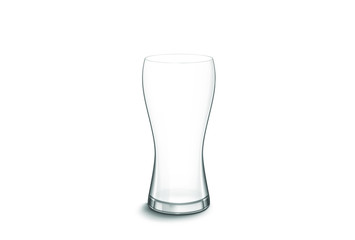 Glass goblet on a white background.