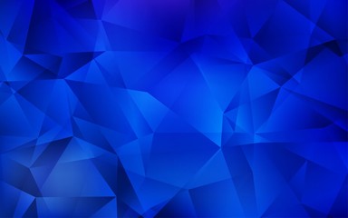 Dark BLUE vector abstract polygonal background. Elegant bright polygonal illustration with gradient. Pattern for a brand book's backdrop.