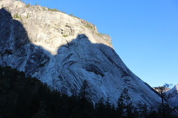 Views of Yosemite National Park while hiking to Half Dome