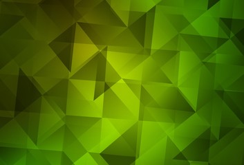 Light Green, Yellow vector low poly layout.