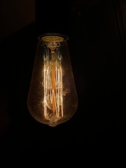 lantern on black background