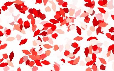 Light Green, Red vector pattern with random forms.