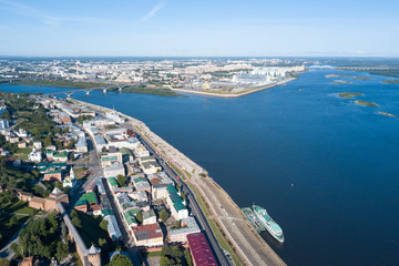 Fototapeta premium Nizhny Novgorod. The confluence of the rivers-Oka and Volga.