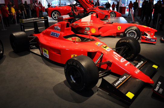 MUGELLO, IT, November, 2013: Ferrari F1 641/2 (F190) at Mugello Circuit in italy during Finali Mondiali Ferrari 2013. Italy