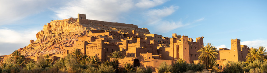 Ait Ben Haddou ksar Morocco, ancient fortress panorama a Unesco Heritage site