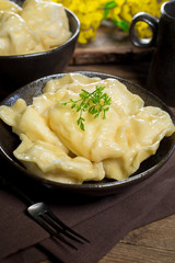 Dumplings, filled with cheese.