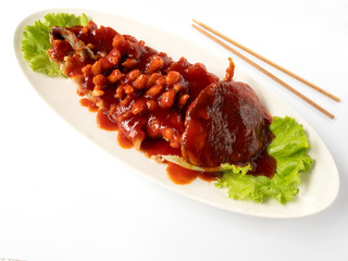 Carp in sweet and sour sauce (carp, spices, sweet and sour sauce, Chinese wine)