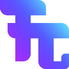 Fototapeta premium Vector Design of an Abstract Logo in Blue and Purple