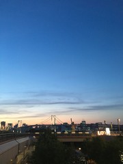 Obraz premium sunset over the city