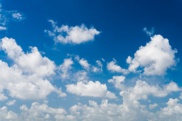 Beautiful clouds with the blue sky background