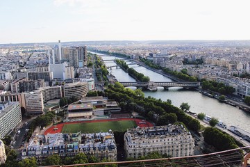 view of paris from the eiffel tower