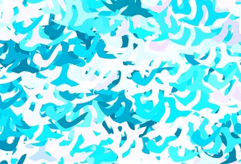 Light Multicolor vector background with abstract shapes.