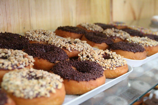 Ricas donas en exhibicion.