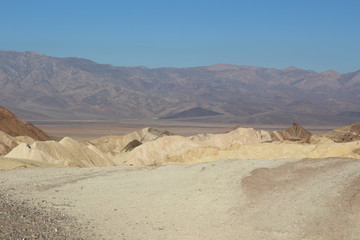 Fototapeta na wymiar Zabriskie point Death Valley in summer
