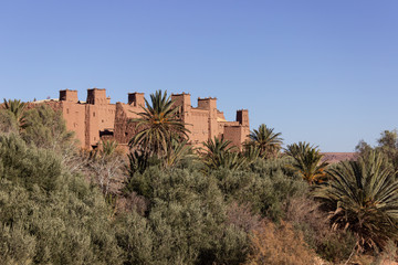 Fototapeta na wymiar Ait Ben Haddou ksar Morocco, ancient fortress that is a Unesco Heritage site