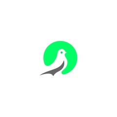 simple dove bird logo