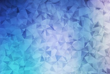 Fototapeta premium Dark Pink, Blue vector polygon abstract background.