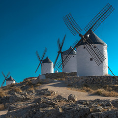 Moulins à vent de La Mancha à Consuegra, Espagne