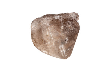 rock crystal isolated on a white