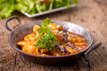 portion of ravioli