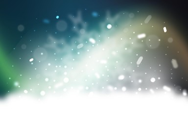 Vector layout with bright snowflakes. Modern geometrical abstract illustration with crystals of ice. The template can be used as a new year background.
