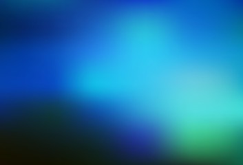 Dark BLUE vector blurred background.