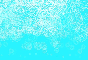 Light Blue, Green vector template with circles, lines.