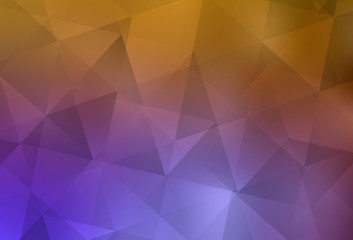 Light Pink, Yellow vector gradient triangles template.