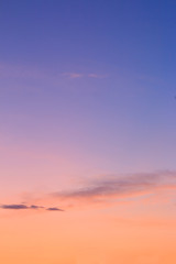 beautiful colorful sky and cloud in twilight time background