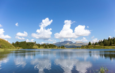Panorama lago di montagna