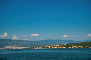 Fototapeta premium Klimno town, Soline bay in Krk Island, Croatia