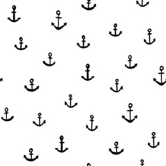 Hand drawn anchor pattern