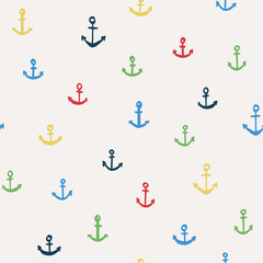 Hand drawn anchor pattern