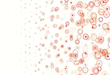 Light Green, Red vector template with circles, lines.